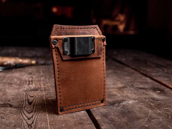 Leather pocket protector by Akribis leather tool belt