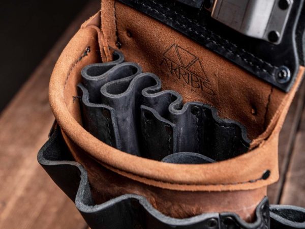 Black and Tan ES leather bag for Akribis Tool Belt