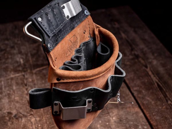 Black and Tan ES leather bag for Akribis Tool Belt